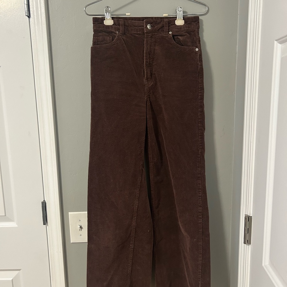 Divided Brown Flare Wide Leg Corduroy Jeans